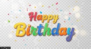 Happy birthday transparent background image
