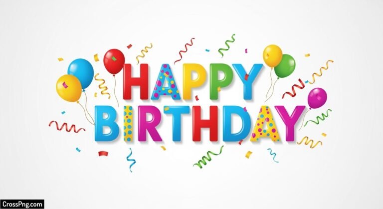 Happy birthday white background image