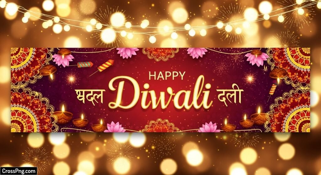 Happy diwali banner background image