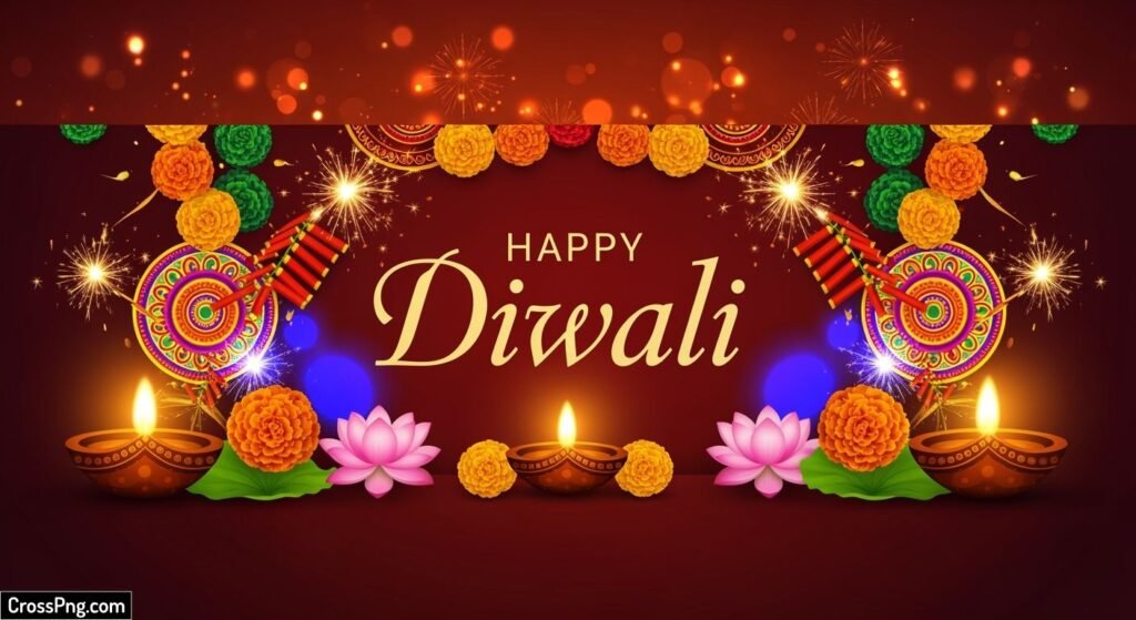 Happy diwali banner background image 2