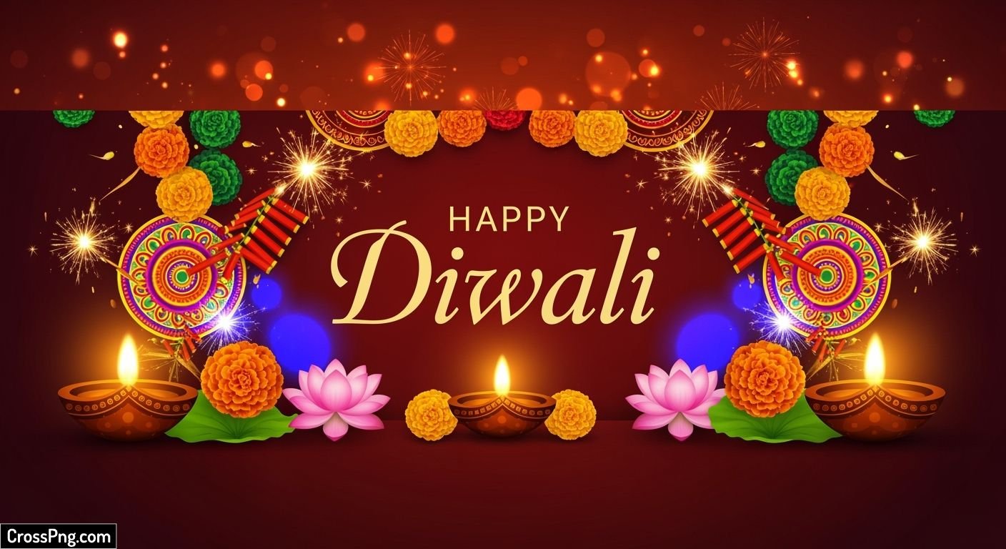 Happy diwali banner background image 2