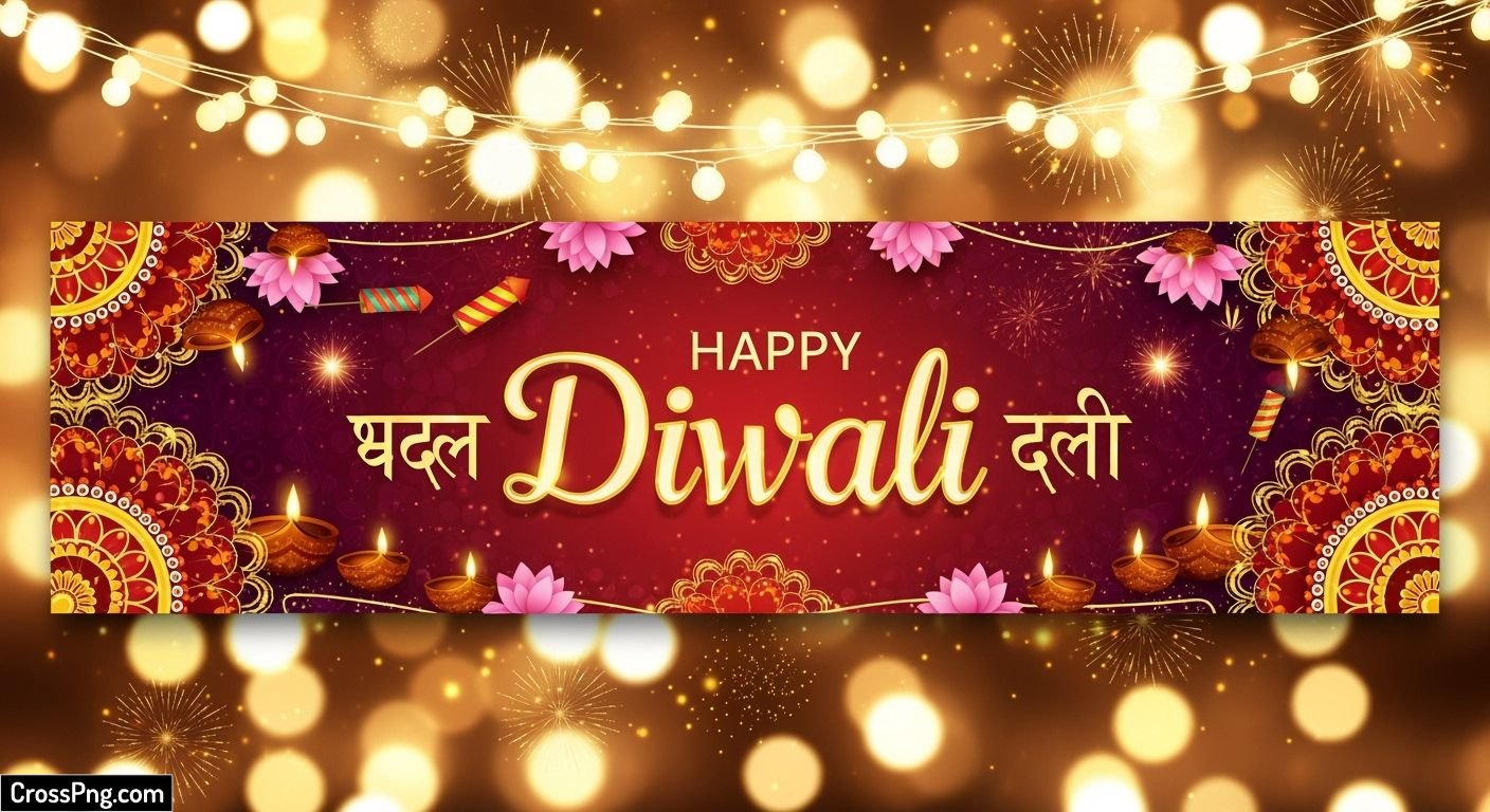 Happy diwali banner background image