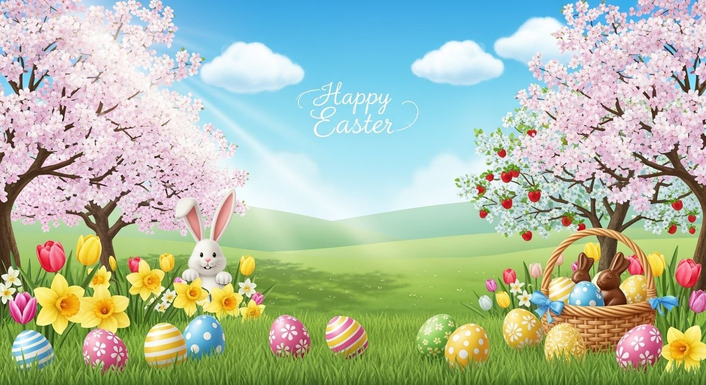 Happy easter background image