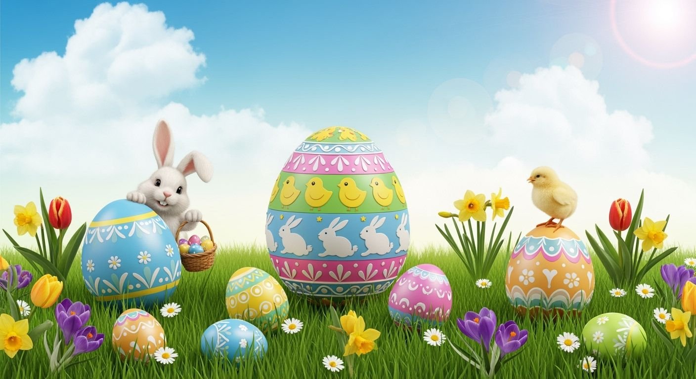 Happy easter background image 3