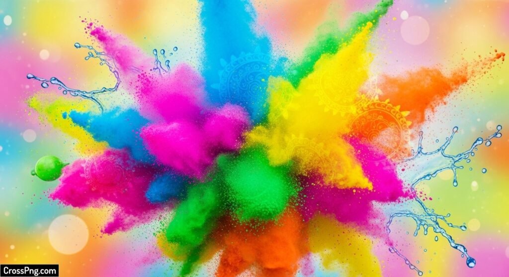Happy holi background hd image 2