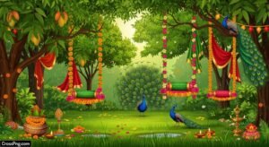Hariyali teej background image