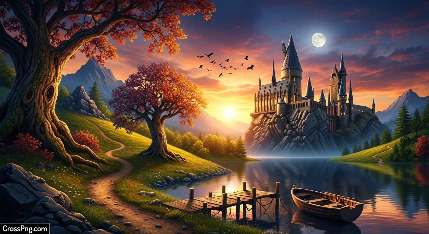 Harry potter themed background image 3
