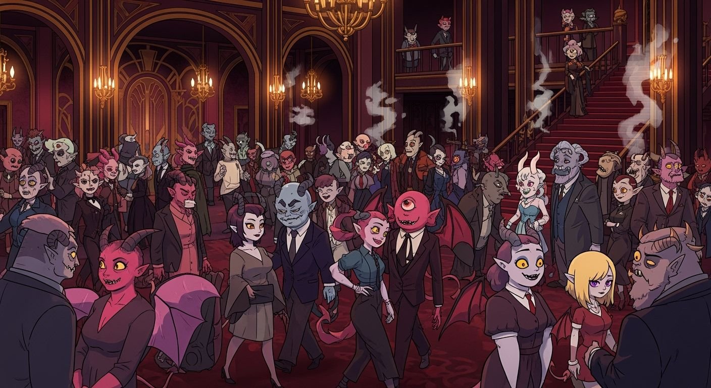 Hazbin hotel background characters image 3