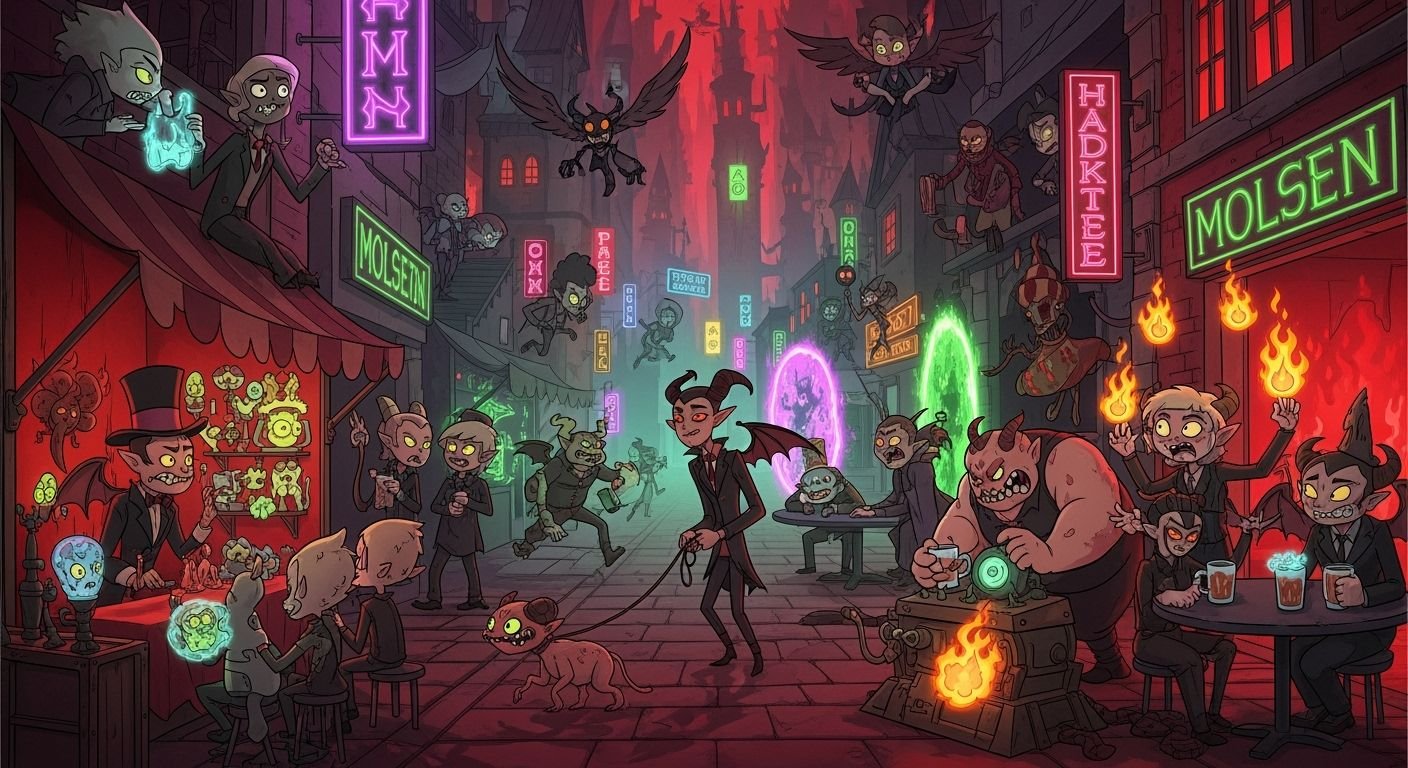 Hazbin hotel background characters image 4