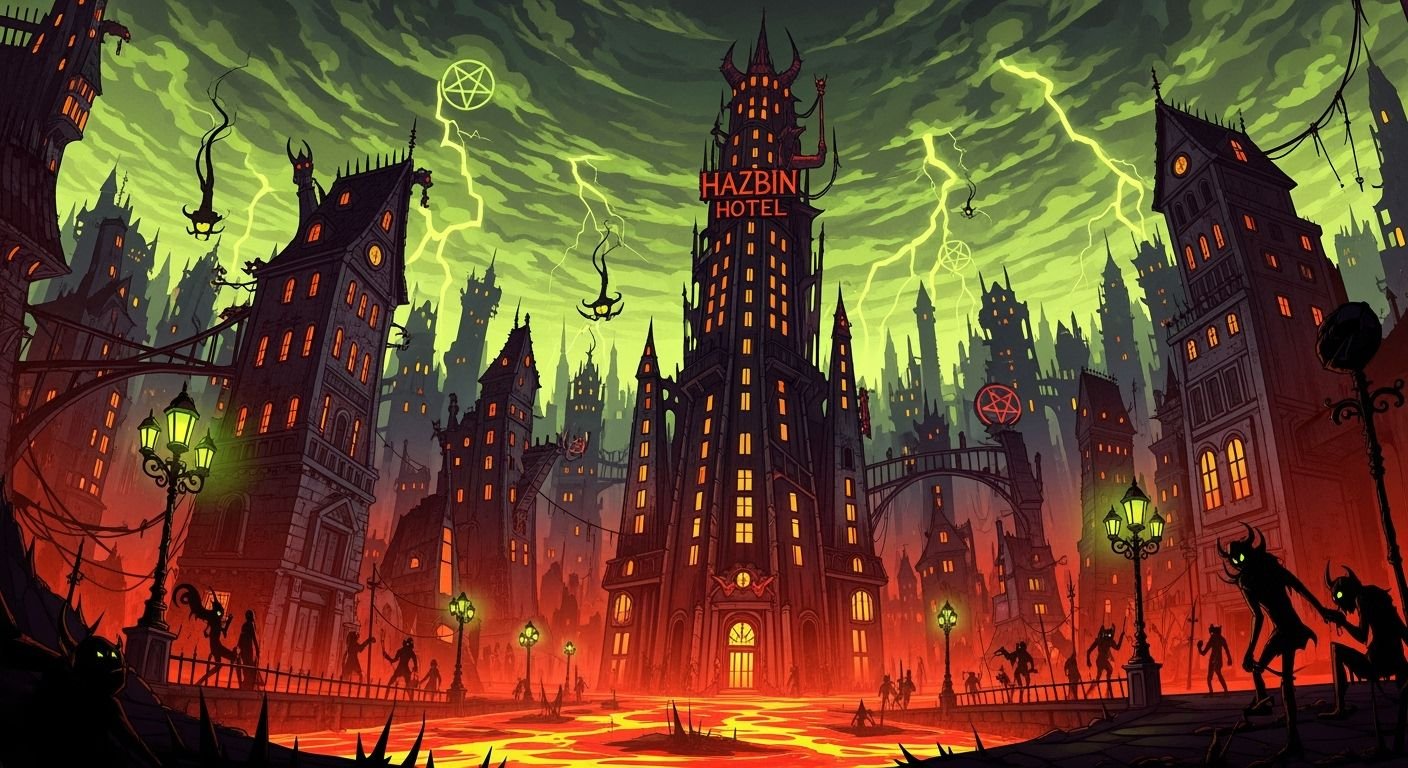 Hazbin hotel background image 4