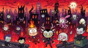 Hazbin hotel chibi background image 2