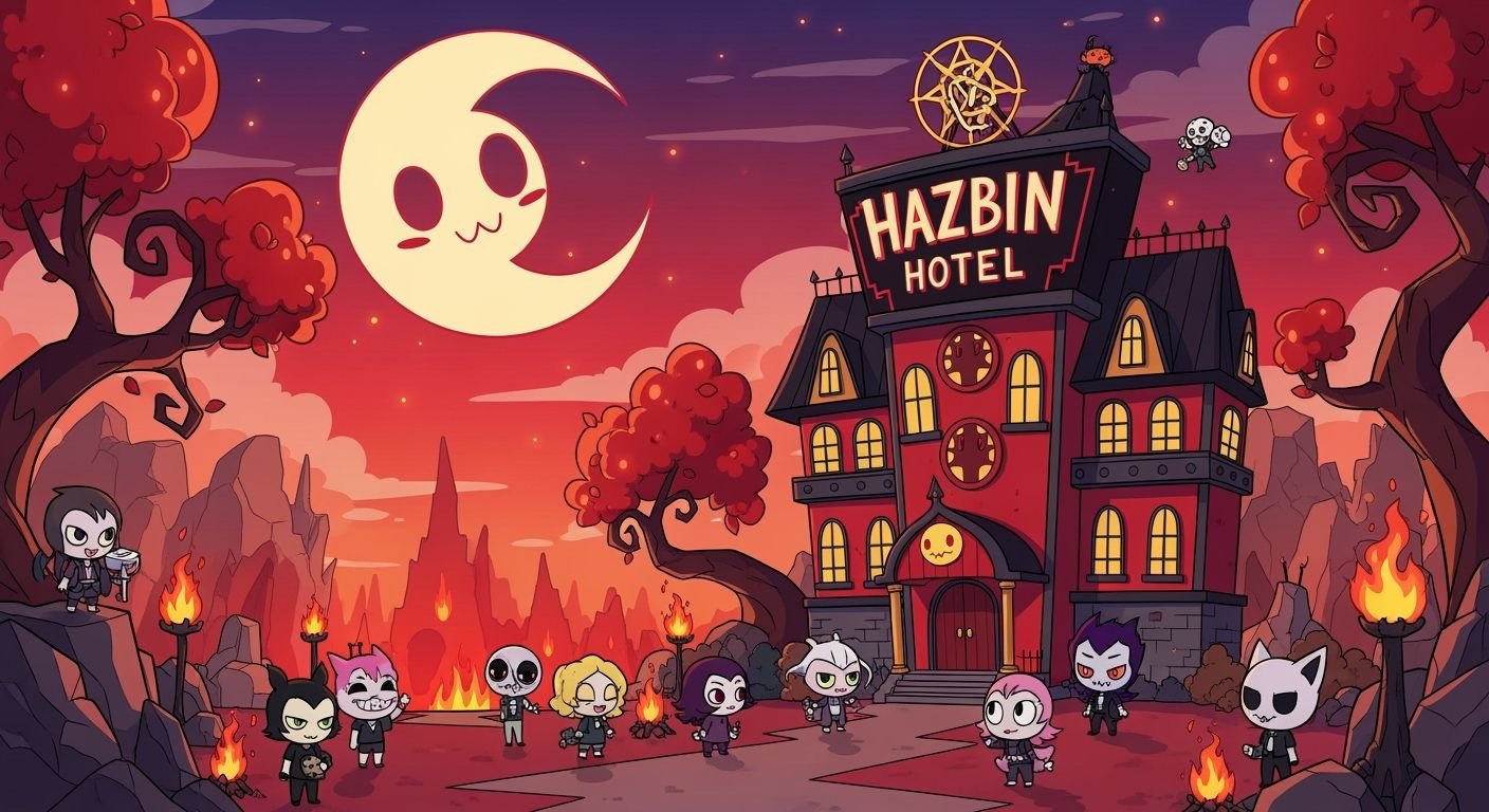 Hazbin hotel chibi background image 3
