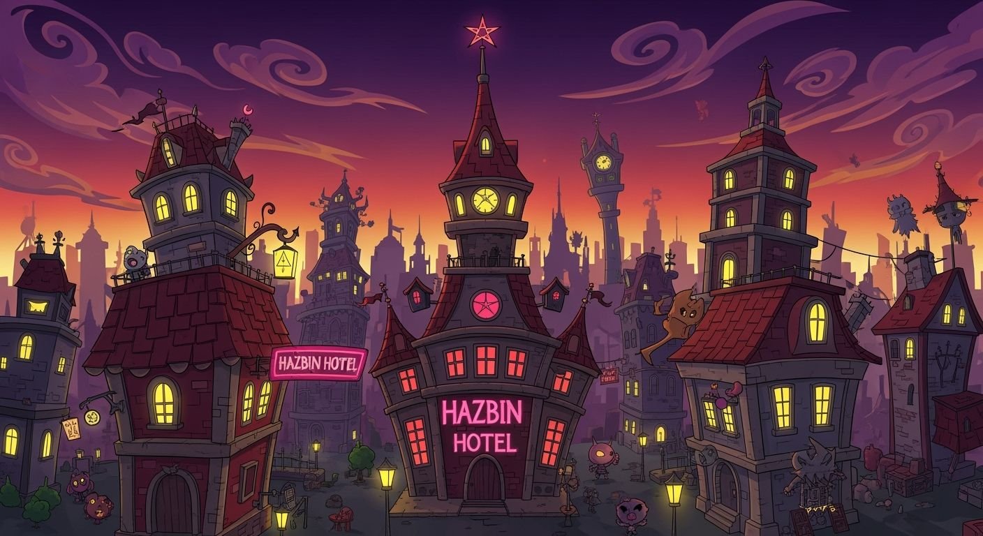 Hazbin hotel chibi background image 4