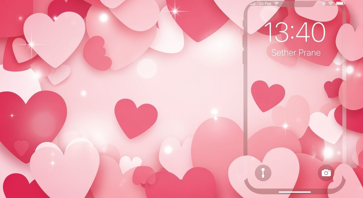 Heart background for iphone image 3