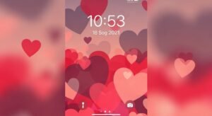 Heart background for iphone image