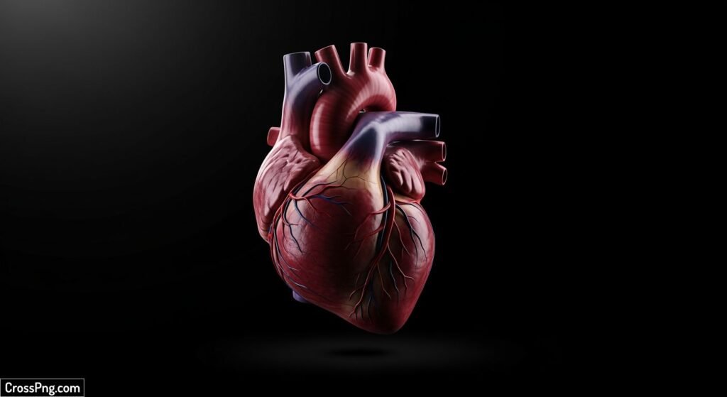 Heart black background image