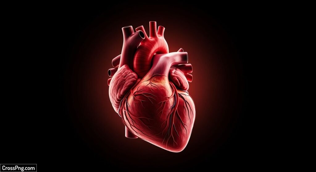 Heart black background image 2
