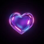 Heart black background image 3