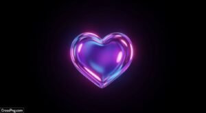 Heart black background image 3