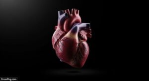 Heart black background image