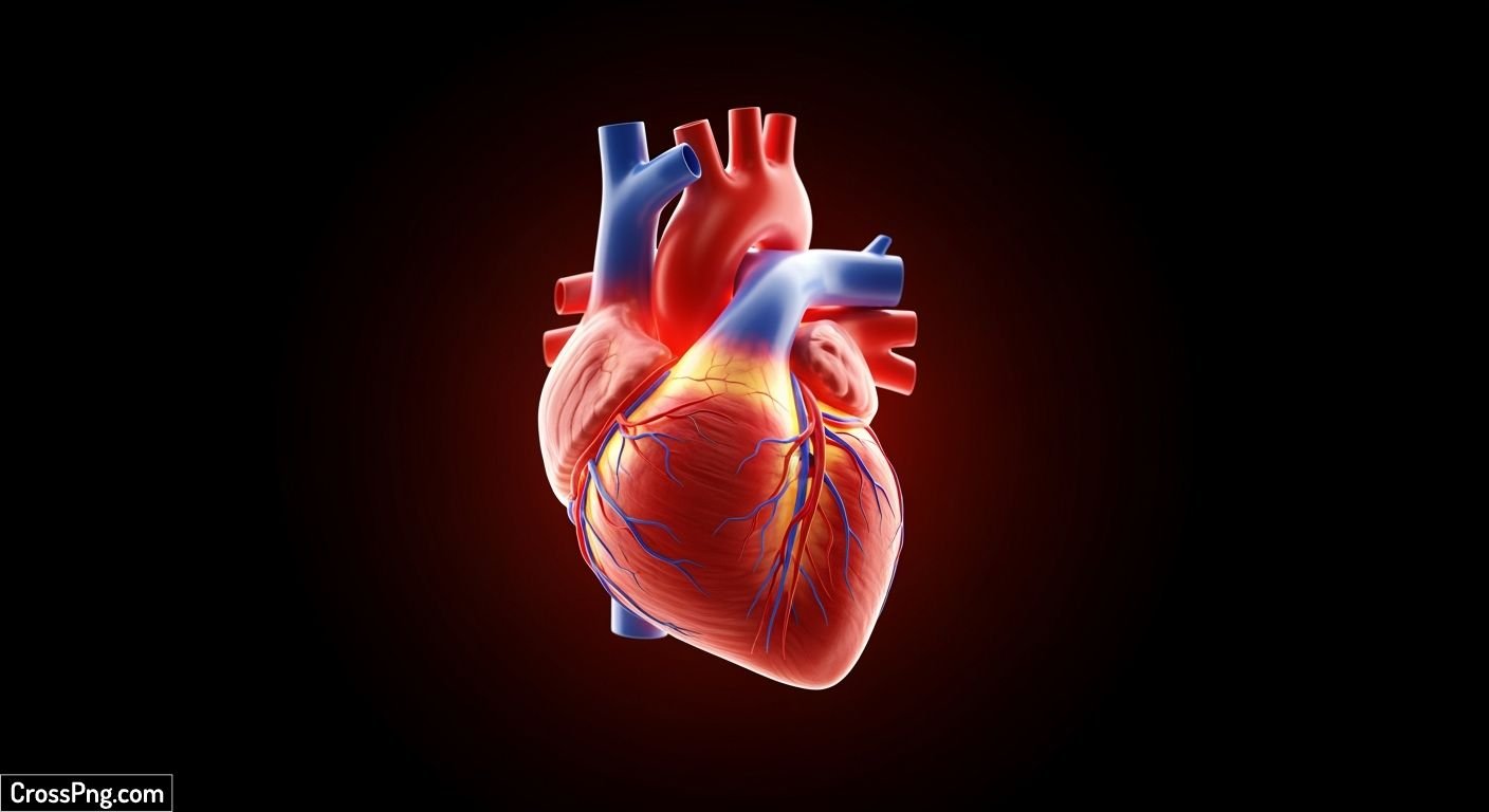 Heart in black background image 2