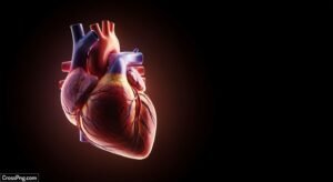 Heart in black background image 3
