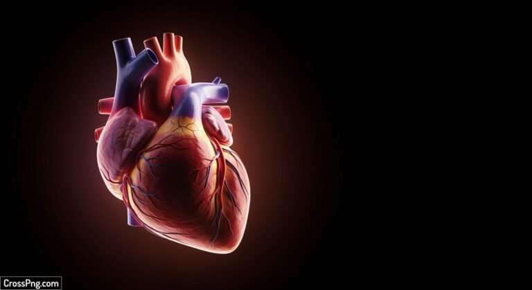 Heart in black background image 3
