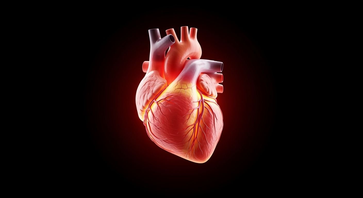 Heart on a black background image 3