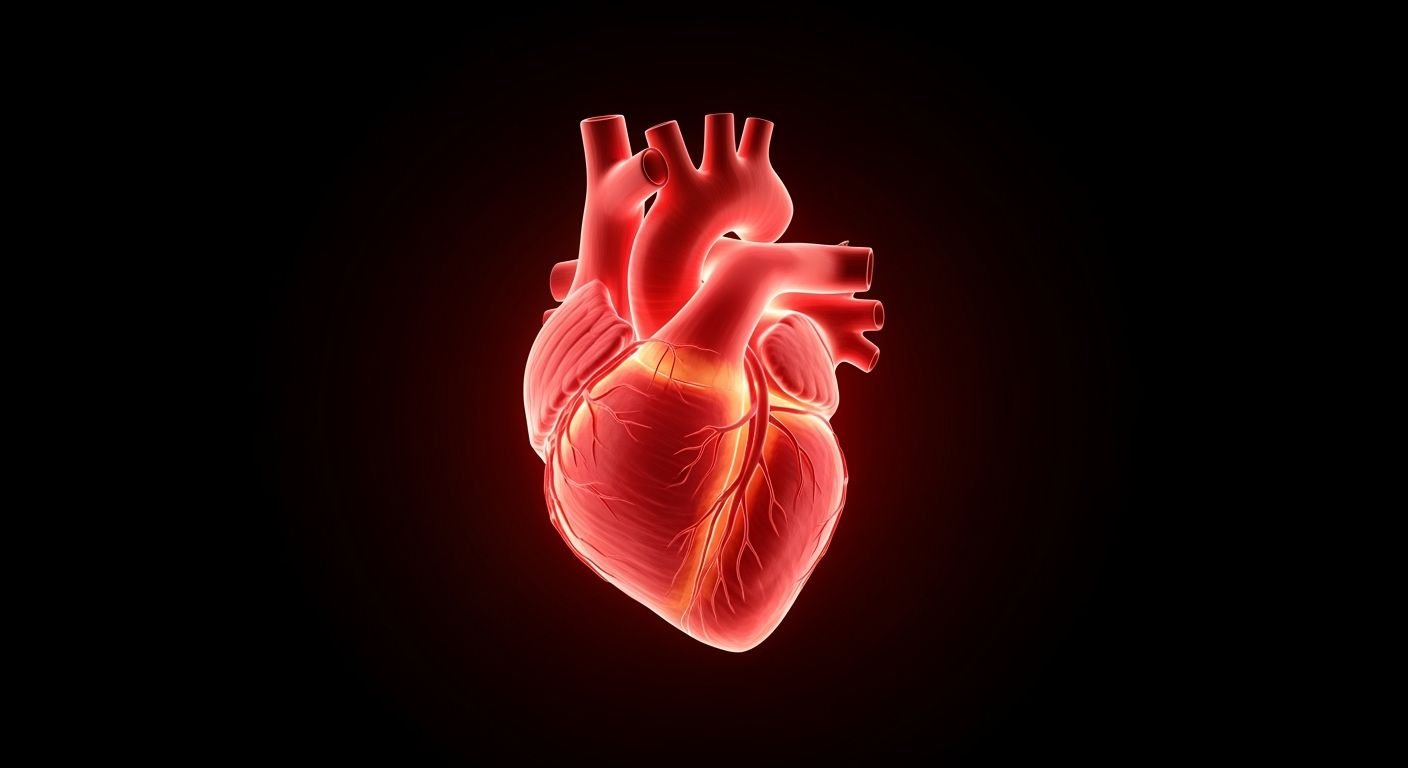 Heart on a black background image 4