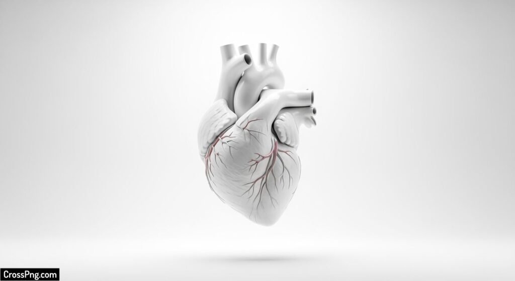 Heart white background image