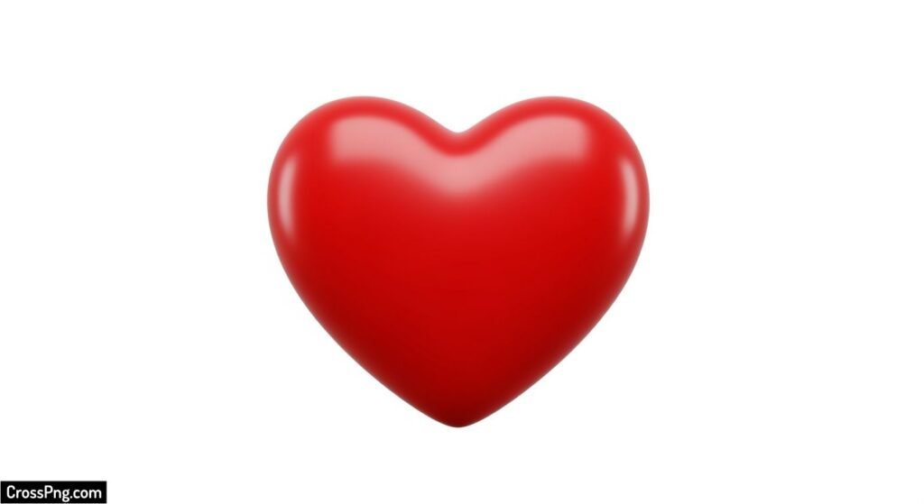 Heart white background image