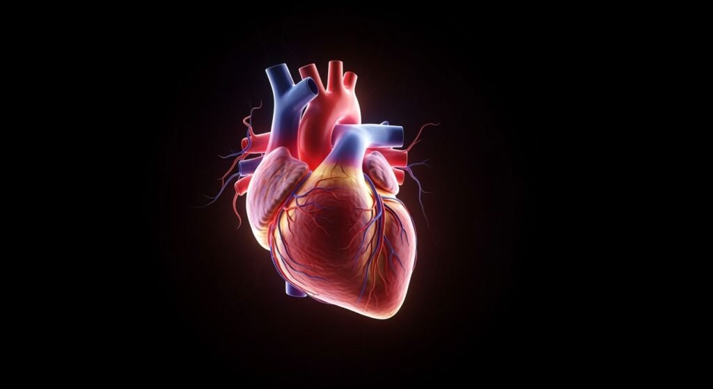 Heart with black background image 2