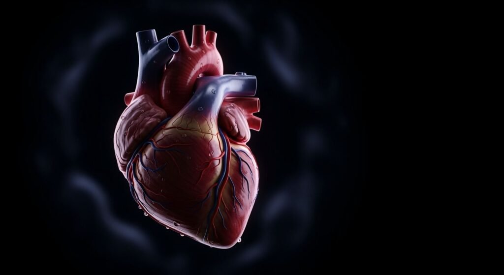 Heart with black background image 3