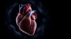 Heart with black background image 3