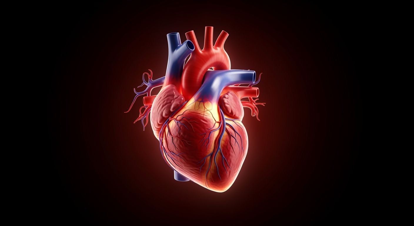 Heart with black background image 4