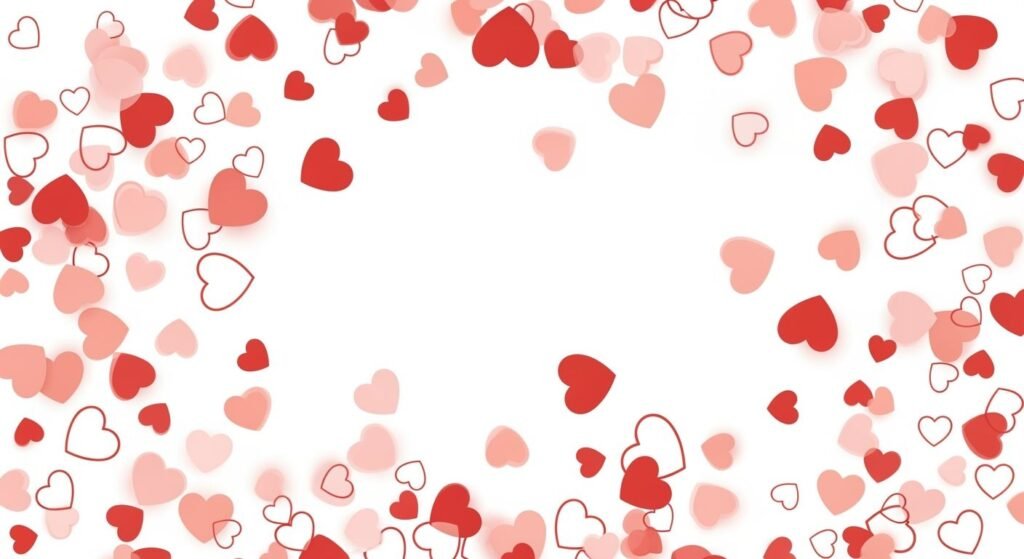 Hearts background transparent image