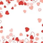 Hearts background transparent image
