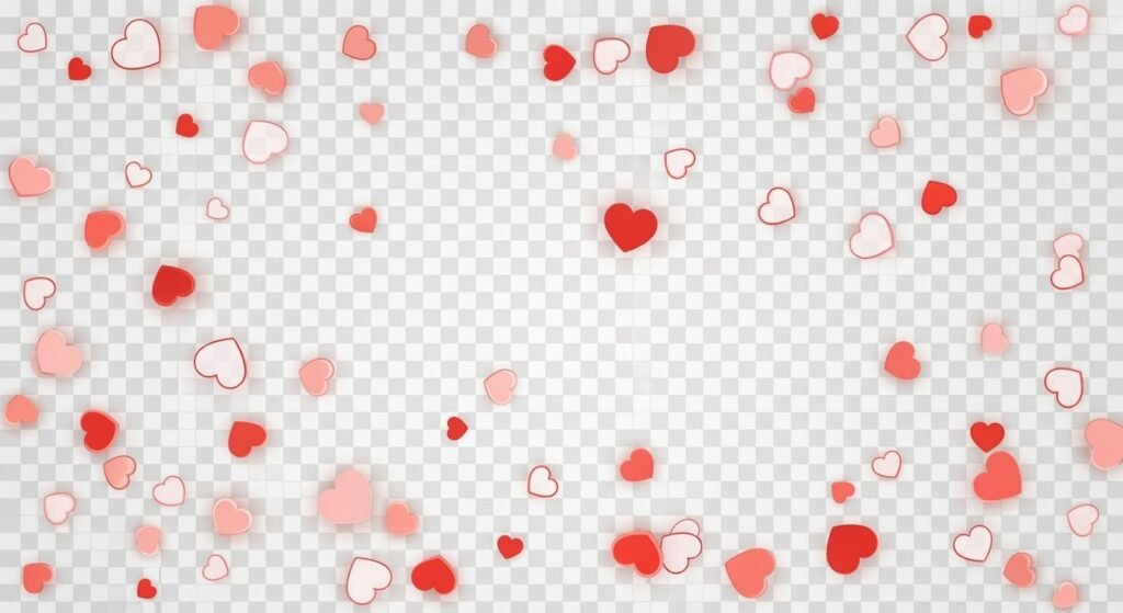 Hearts background transparent image 3