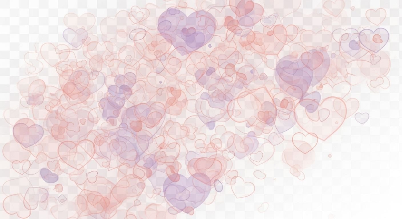 Hearts background transparent image 4