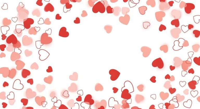 Hearts background transparent image