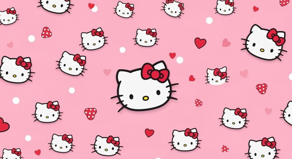 Hello kitty background image