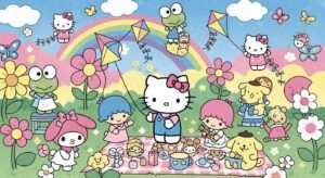 Hello kitty background image 2