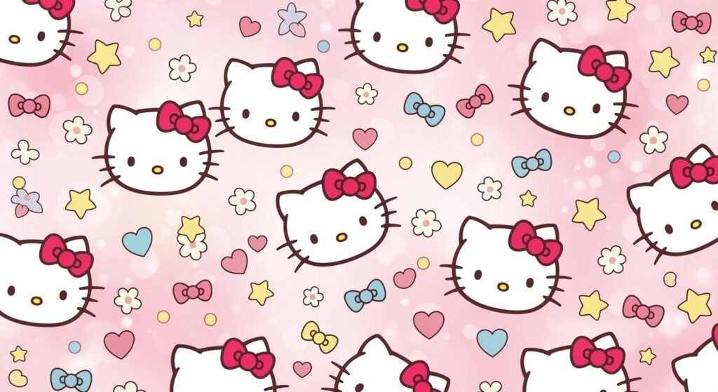 Hello kitty background wallpaper image