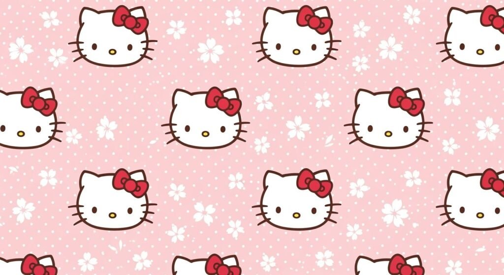 Hello kitty background wallpaper image 4