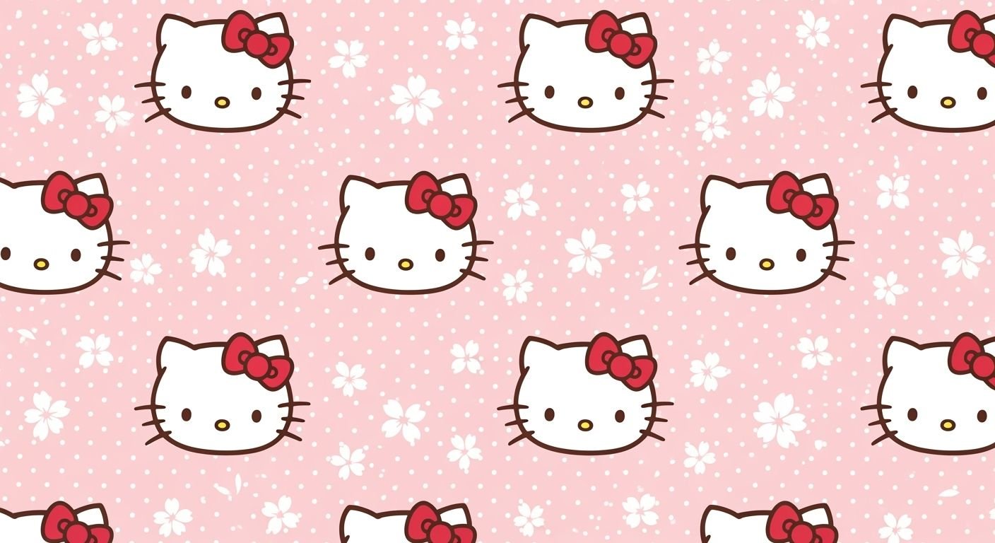 Hello kitty background wallpaper image 4