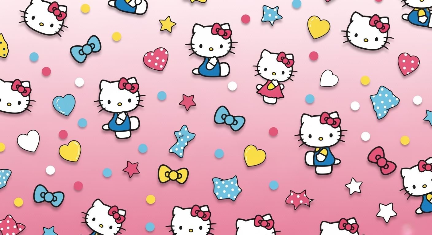 Hello kitty cute background image 3