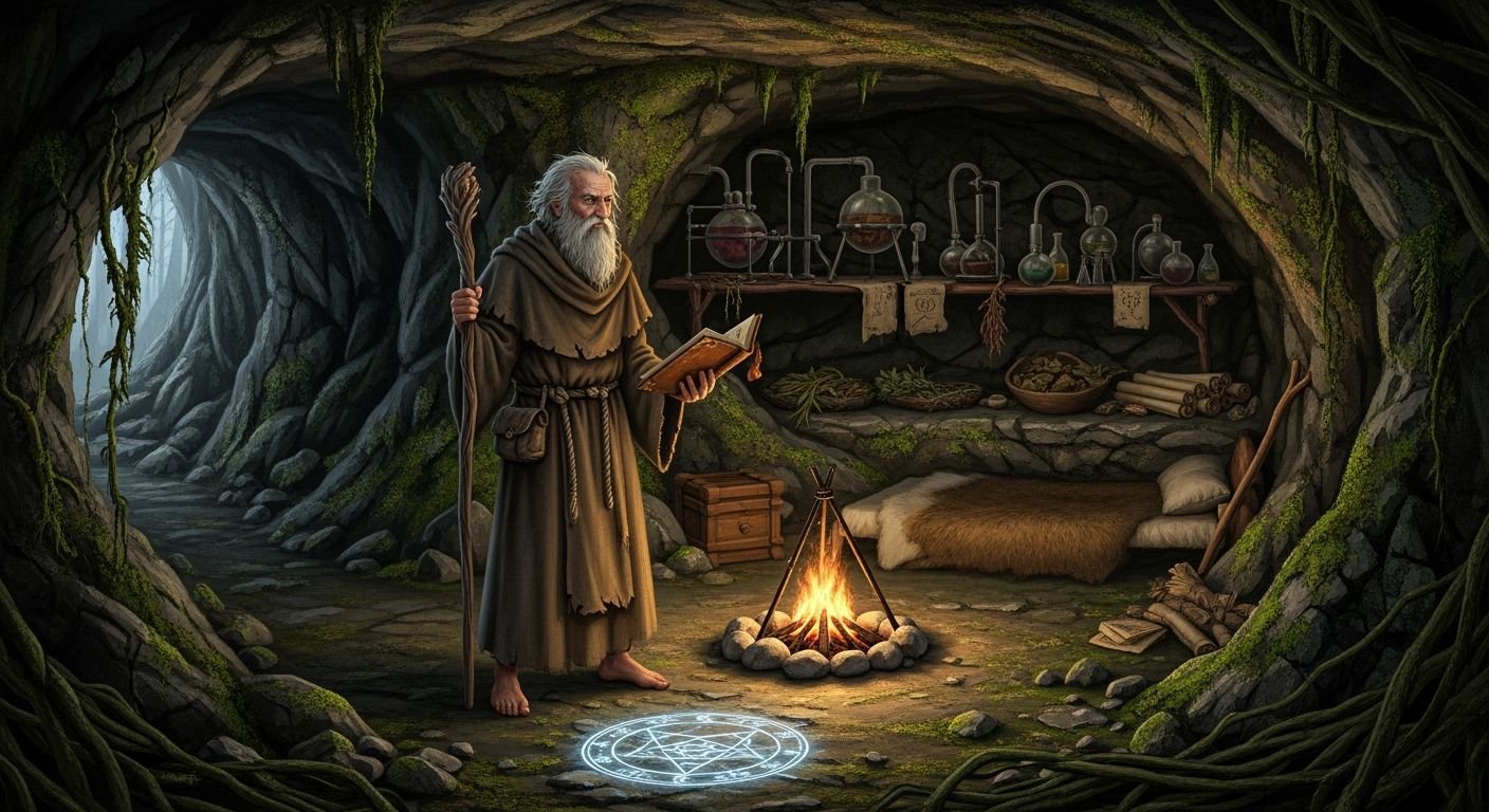 Hermit background 5e image