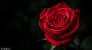 High quality red rose with black background hd image 2