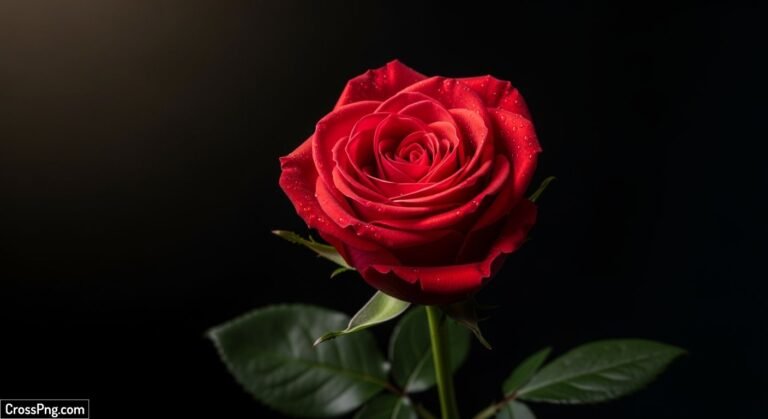 High quality red rose with black background hd image 3
