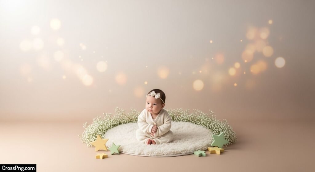 High resolution baby studio background image 3